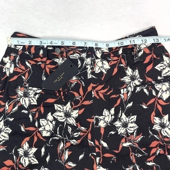 NWT Rag & Bone Ivy Printed Linen Shorts Size 0 - Picture 15 of 15
